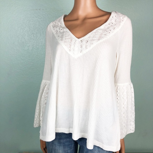 Free People Tops - NWOT FREE PEOPLE ivory Parisian Nights TOP medium